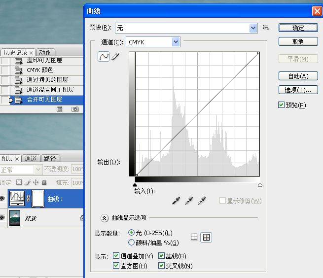 调出冷色深蓝湖景婚片效果的PS教程