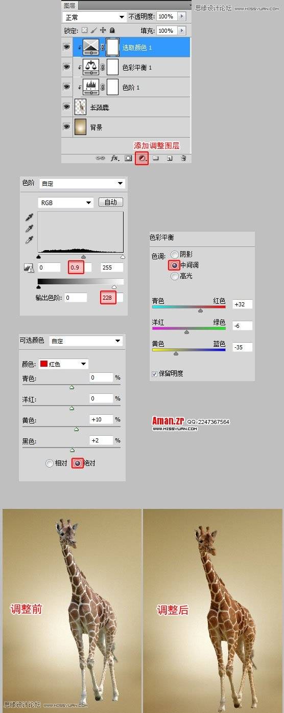 合成长劲鹿熨衣服创意图片的PS教程