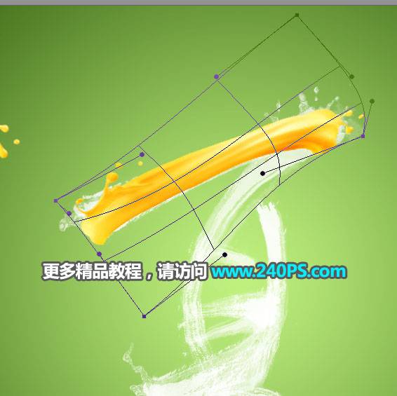 制作清凉夏季果汁艺术文字图片的PS教程