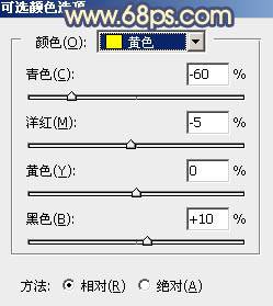 用PS如何调出橙黄色秋季外景美女图片