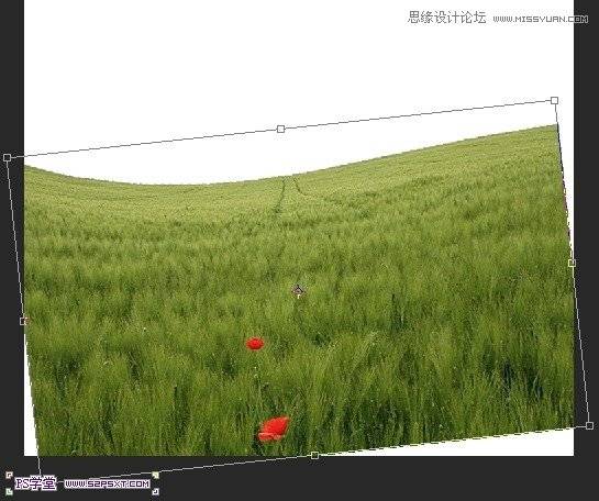 Photoshop合成草原灯塔场景的父子情景照片